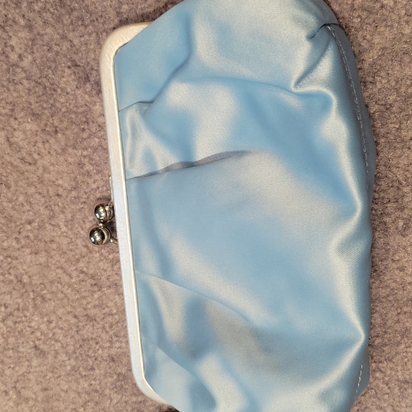 Coach Blue Sateen Wristlet - Picture 5 of 6
